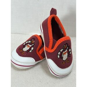 Campus Footnotes Virginia Tech Hokies Baby Shoes Size 2 Maroon Orange 3-6 Months